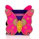 Handcrafted Wooden Butterfly Motif Pen Stand